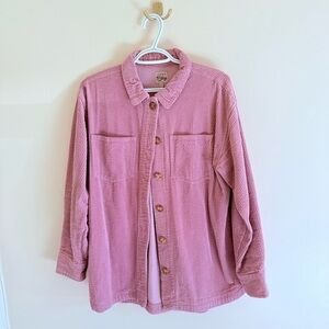 Dusty rose corduroy flannel